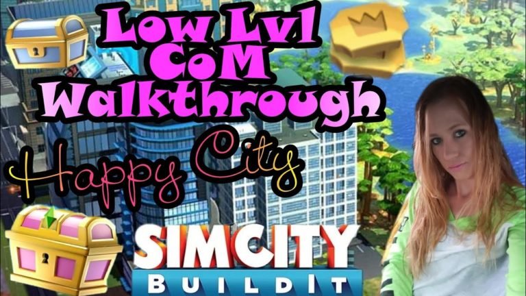 SimCity BuildIt Low lvl COM Walkthrough (Happy City)