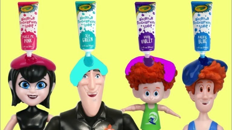 Teaching Colors with Hotel Transylvania 3 Bath Paint