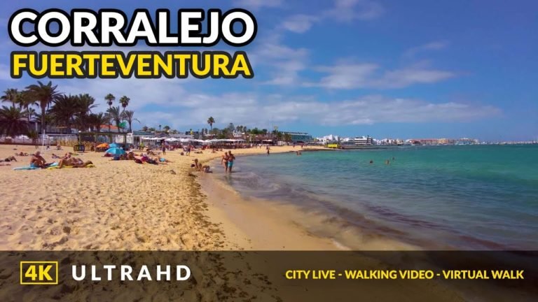 Walking in  Corralejo 4K Fuerteventura, Canary Islands 2021