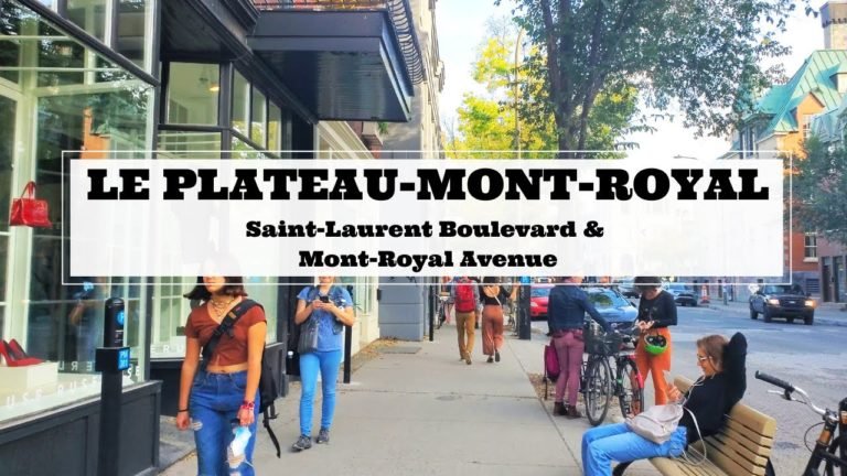 Montreal Walk in Le Plateau-Mont-Royal (Saint-Laurent Blvd & Mont-Royal Avenue)