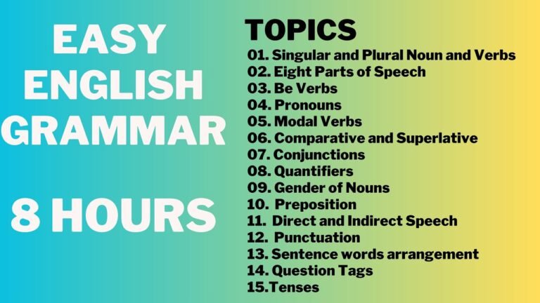 English Grammar   |  English Grammar Full Course | 8 Hours